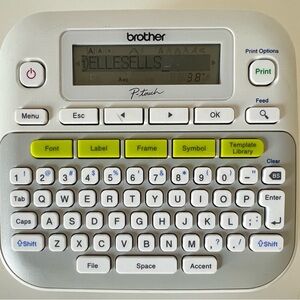 Brother P-Touch PT-D210 Handheld Label Maker Tested Works